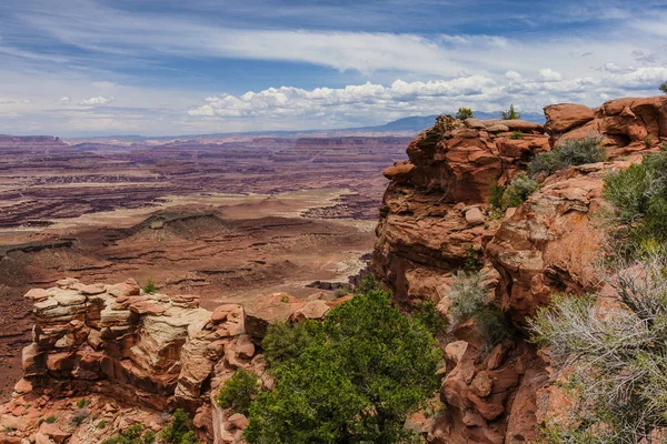 White Rim Overlook Trail in Canyonlands National Park in Utah, United States Stock Photo