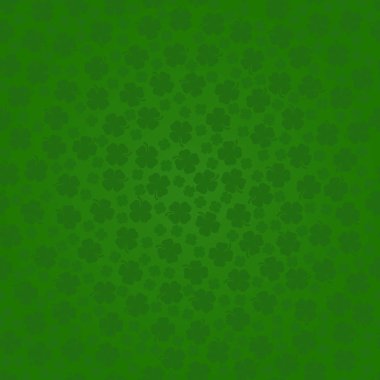 Aziz Patrick günü yoncaları 4 Yaprak yonca şanslı sorunsuz plan vektör