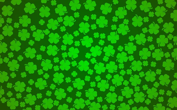 Patrick Day Shamrocks Leaf Clover Lucky Background Vector — стоковый вектор