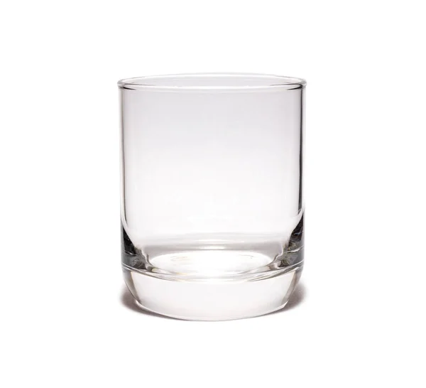 Court Verre Clair Sur Fond Blanc — Photo