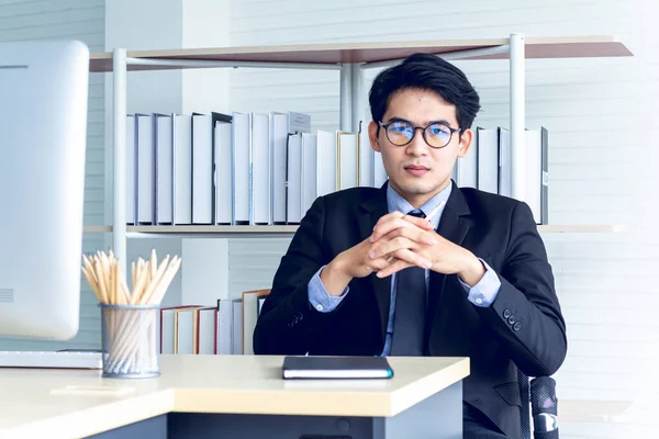 Porträtt Ung Asiatisk Affärsidé För Business Finance Koncept — Stockfoto