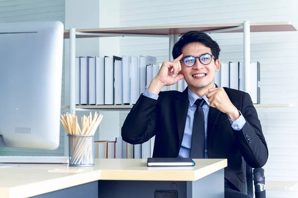 Porträtt Ung Asiatisk Affärsidé För Business Finance Koncept — Stockfoto