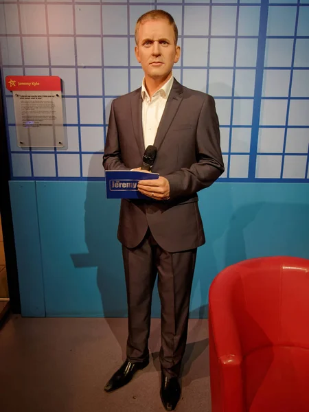 Blackpool, 14 Ocak: Madame Tussauds Blackpool, İngiltere'de 2018. Jeremy Kyle tabloid talk show The Jeremy Kyle Show'da ITV 2005 yılından bu yana ev sahipliği bir İngiliz televizyon ve radyo sunucusu, balmumu rakam.