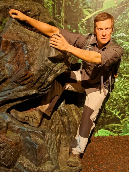 Blackpool, 14 Ocak: Madame Tussauds Blackpool, İngiltere'de 2018. Edward Michael Bear Grylls bilinen Grylls figürü balmumu bir İngiliz maceraperest, yazar ve televizyon sunucusu - Man vs. Wild olduğunu.