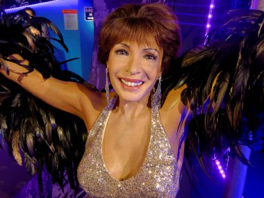 Blackpool, 14 Ocak: Madame Tussauds, İngiltere'de 2018. Dame Shirley Bassey Veronica's Galli şarkıcı, güçlü sesi, James Bond filmlerinin şarkıları.