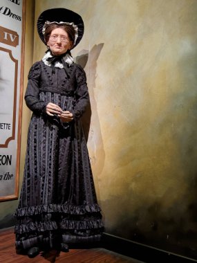 Blackpool, 14 Ocak: Madame Tussauds, İngiltere'de 2018. Anna Maria 'Marie' Tussaud balmumu heykelleri ve Madame Tussauds balmumu müzesine o Londra'da kurulan için bilinen bir Alsas doğumlu sanatçı oldu.