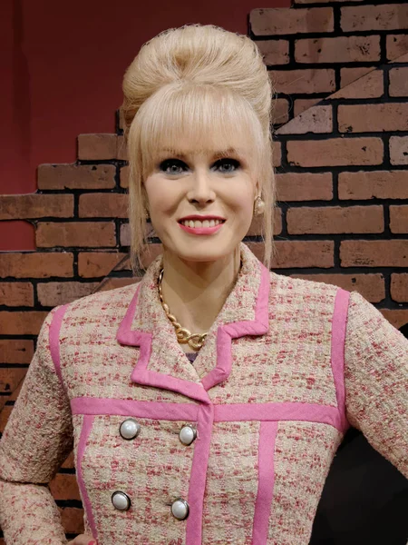 Blackpool, 14 Ocak: Madame Tussauds, İngiltere'de 2018. Balmumu Joanna Lamond Lumley bir İngiliz oyuncu, eski model, yazar ve aktivist bir rakamdır.