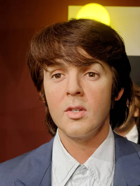 Blackpool, 14 Ocak: Madame Tussauds, İngiltere'de 2018. Paul Mccartney, üye Beatles - balmumu rakam Türkçe rock grubu Liverpool'da kuruldu.