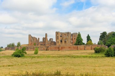 Kenilworth, Ağustos 06: Kenilworth kale Birleşik Krallık, 2018. Muhteşem kalıntıları çoğunlukla yerel kırmızı kumtaşı, inşa, Ortaçağ ve Tudor geçmişiyle çoğunu ortaya.