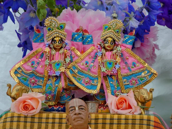 Bushey June Deities Called Goura Nitay Altar Devotees Hare Krishna — Stock Photo, Image