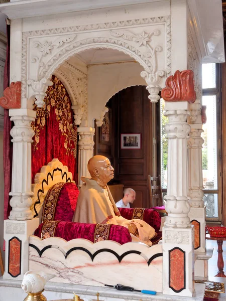 Νέα Mayapur Αυγούστου Σρίλα Πραμπουπάντα Murti Άγαλμα Στο Ναό Hare — Φωτογραφία Αρχείου