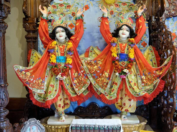 Nové Stránky Mayapur Srpna Goura Nitay Hare Krishna Chrámu Francie — Stock fotografie