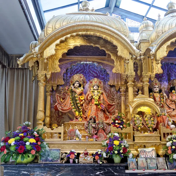 Watford Maj Det Huvudsakliga Altaret Hare Krishna Templet Kallas Iskcon — Stockfoto