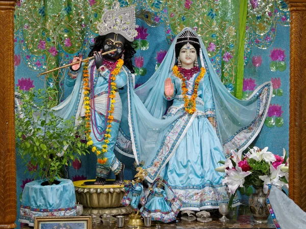 Paris August Main Altar Hare Krishna Temple Called Iskcon Radha — Stock fotografie