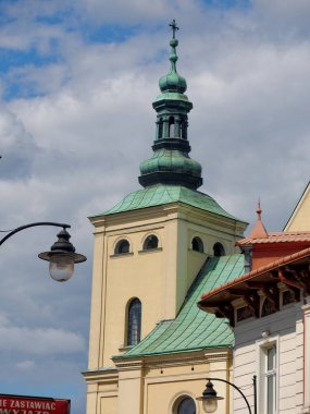 Kilise kule kutsal Meryem Rzeszow, Polonya.