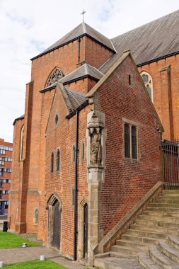 Birmingham, Ekim 07: St Chad'in Katedrali Roma Katolik Kilisesi. İngiltere'de 2018