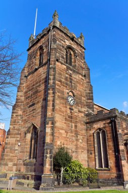 Saat Kulesi parish Kilisesi St Luke ve St Thomas Huntington Cannock, İngiltere