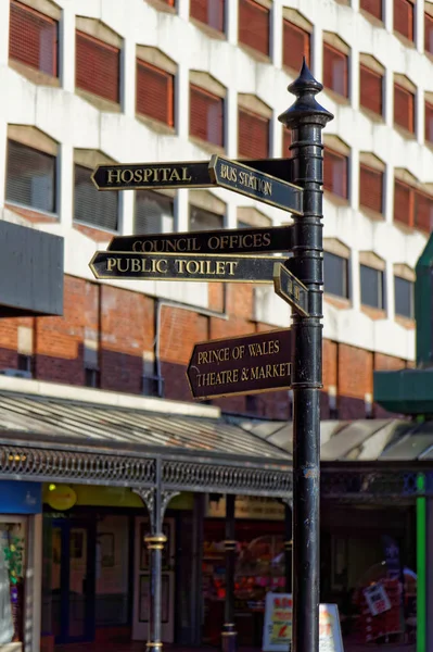 Cannock October Signpost Shopping Center 2018 — Stock Photo, Image