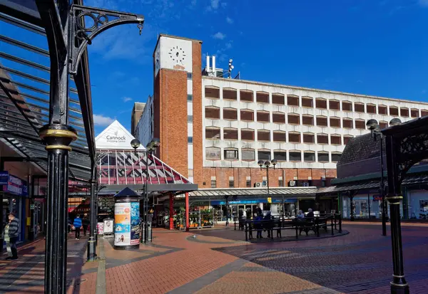 Cannock Outubro Uma Passagem Shopping Center Reino Unido 2018 — Fotografia de Stock