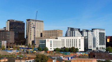 Şehir manzaralı Birmingham, 15 Ekim, Birleşik Krallık 2020