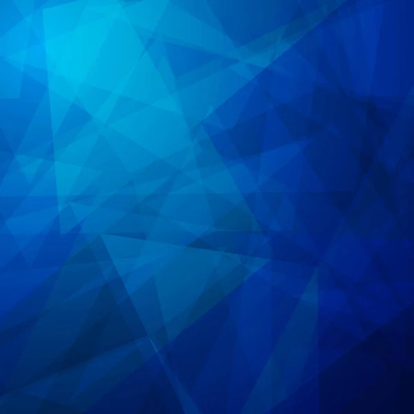 抽象蓝色低聚三角形背景 — 图库矢量图片