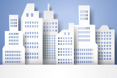 Cityscape, kağıt sanat tarzı