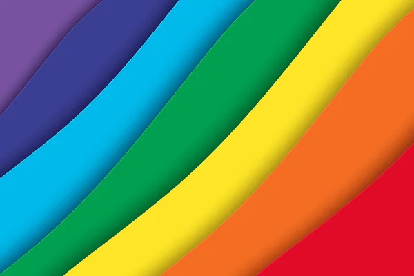 抽象彩虹背景 纸艺风格 — 图库矢量图片