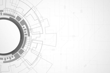 soyut teknolojik altyapı, vektör çizim