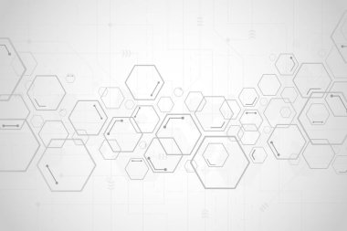 Soyut altıgen arkaplan, Teknoloji çokgeni