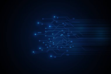 Soyut teknolojik altyapı, mavi devre kartı