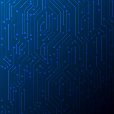 Soyut teknolojik altyapı, mavi devre kartı desen