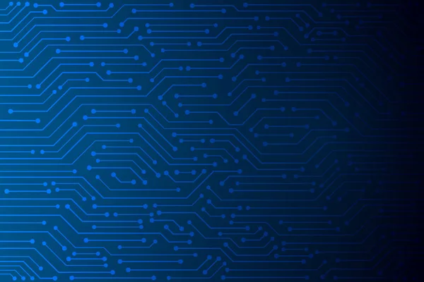 抽象技术背景 蓝色电路板模式 — 图库矢量图片