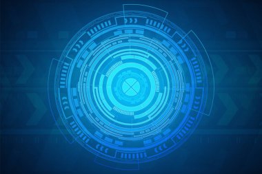 Circle mavi dijital teknoloji, Yenilik kavramı, hız arka plan