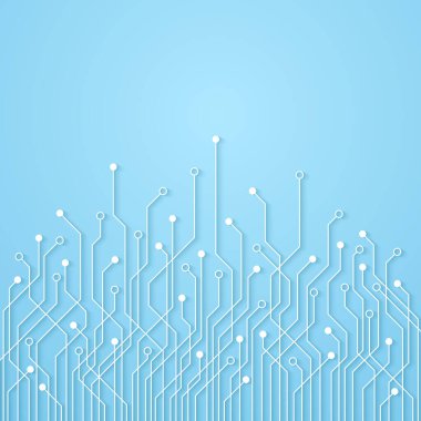 Soyut Teknoloji Arkaplanı, devre kartı deseni