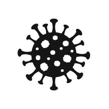 Coronavirus ikonu, Covid-2019, enfeksiyon tıbbi, tehlikeli virüs