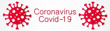 Coronavirus ikonu, Covid-2019, Tehlikeli Virüs