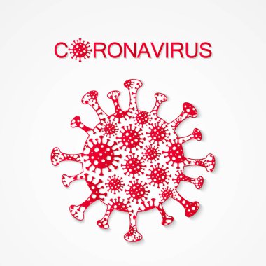 Coronavirus ikonu, Covid-2019, Tehlikeli Virüs
