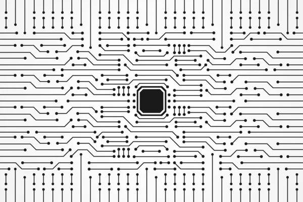 Technologie Abstraite Arrière Plan Circuit Imprimé — Image vectorielle