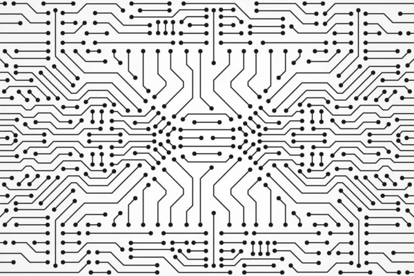 Abstract Technologie Achtergrond Patroon Van Printplaten — Stockvector