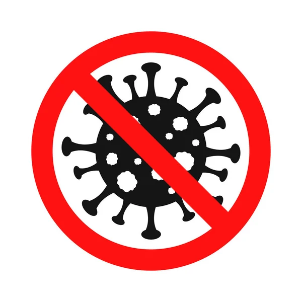 Coronavirus Icon Stop Coronavirus Covid 2019 Infection Dangerous Virus — Stock Vector