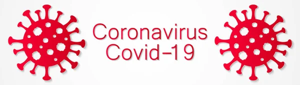 Coronavirus Symbol Covid 2019 Gefährliches Virus — Stockvektor