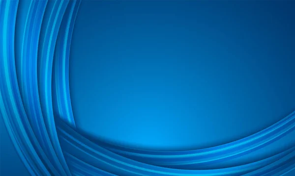 Résumé Fond Bleu Superposition Circulaire Motif Courbe — Image vectorielle
