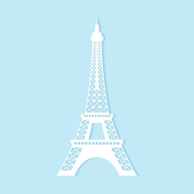 Eyfel Kulesi, kağıt sanat tarzı.