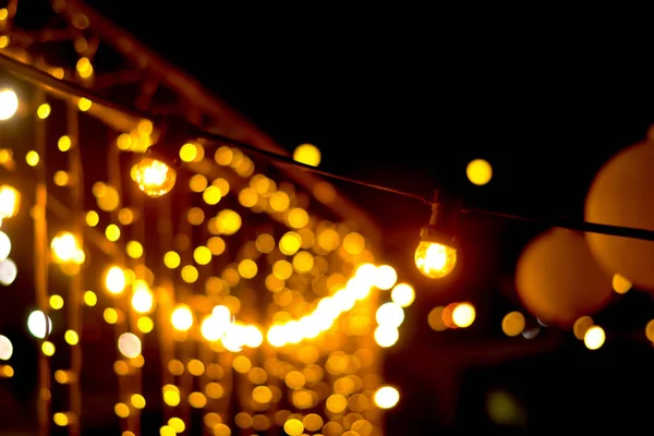 Luzes Pingente Noite — Fotografia de Stock