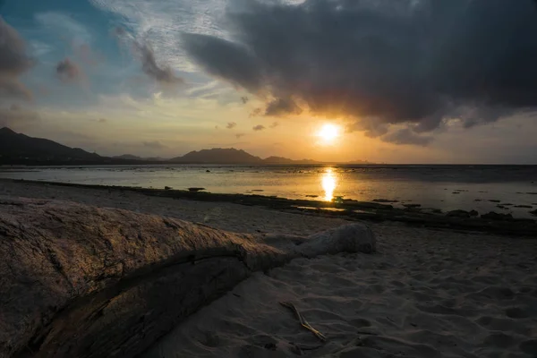 Sonnenuntergnge Camping Strand Auf Der Insel Ishigaki Okinawa — Stockfoto