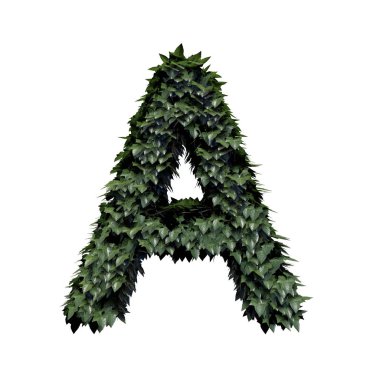 Yeşillik mektup bir, 3d render