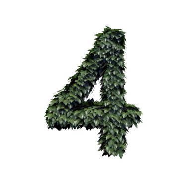 Yeşillik sayı 4, 3d render