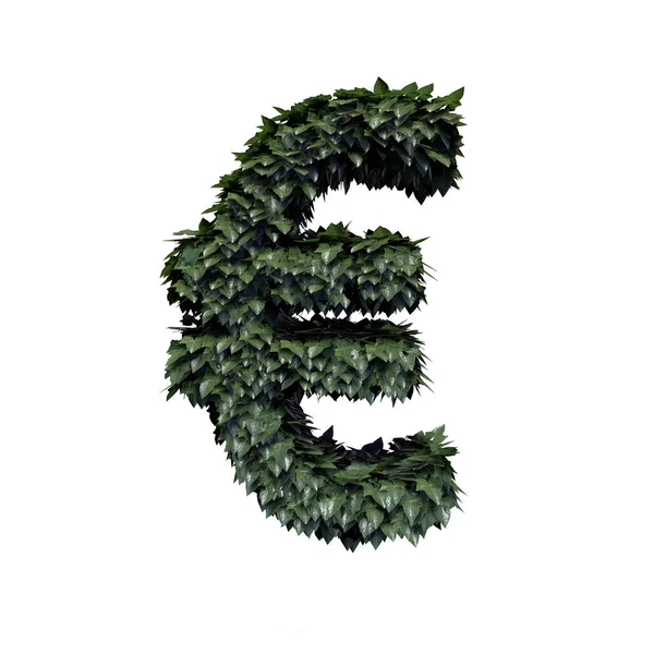 Символ Листвы Евро Рендеринг — стоковое фото