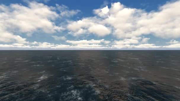 Океан Хвилі Хмарами — стокове відео