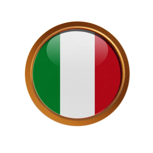 Button Italien Flagge Ø 50 mm